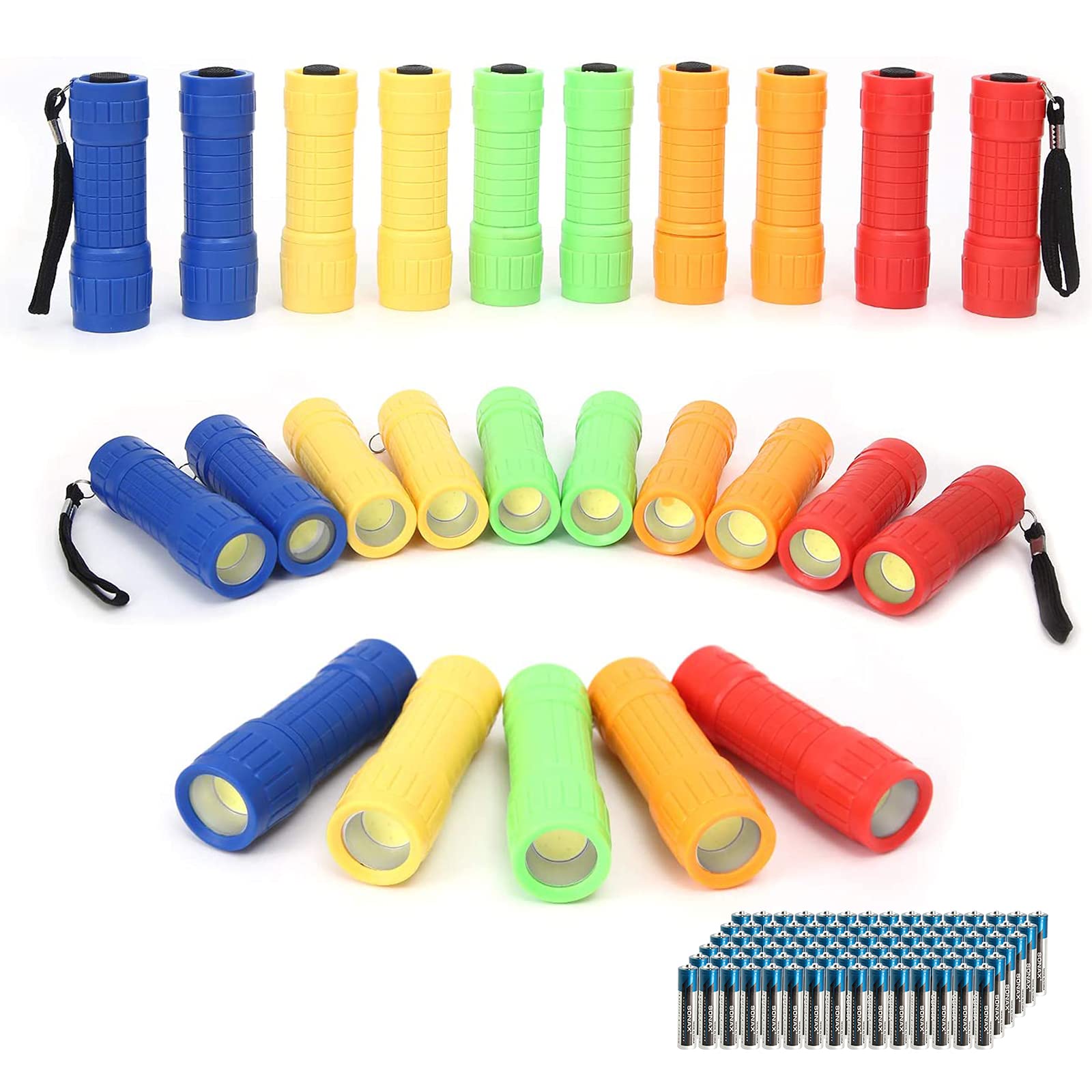 041 SHARP 安心安全！　大手国内メーカー　ホワライトカラー　極美品セット Whaply 30-Pack Small Mini Flashlight Set, 5 Colors, COB LED
